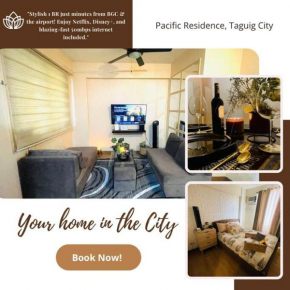Stylish 1 BR near BGC+airport!Netflix+Dsny+50mbps